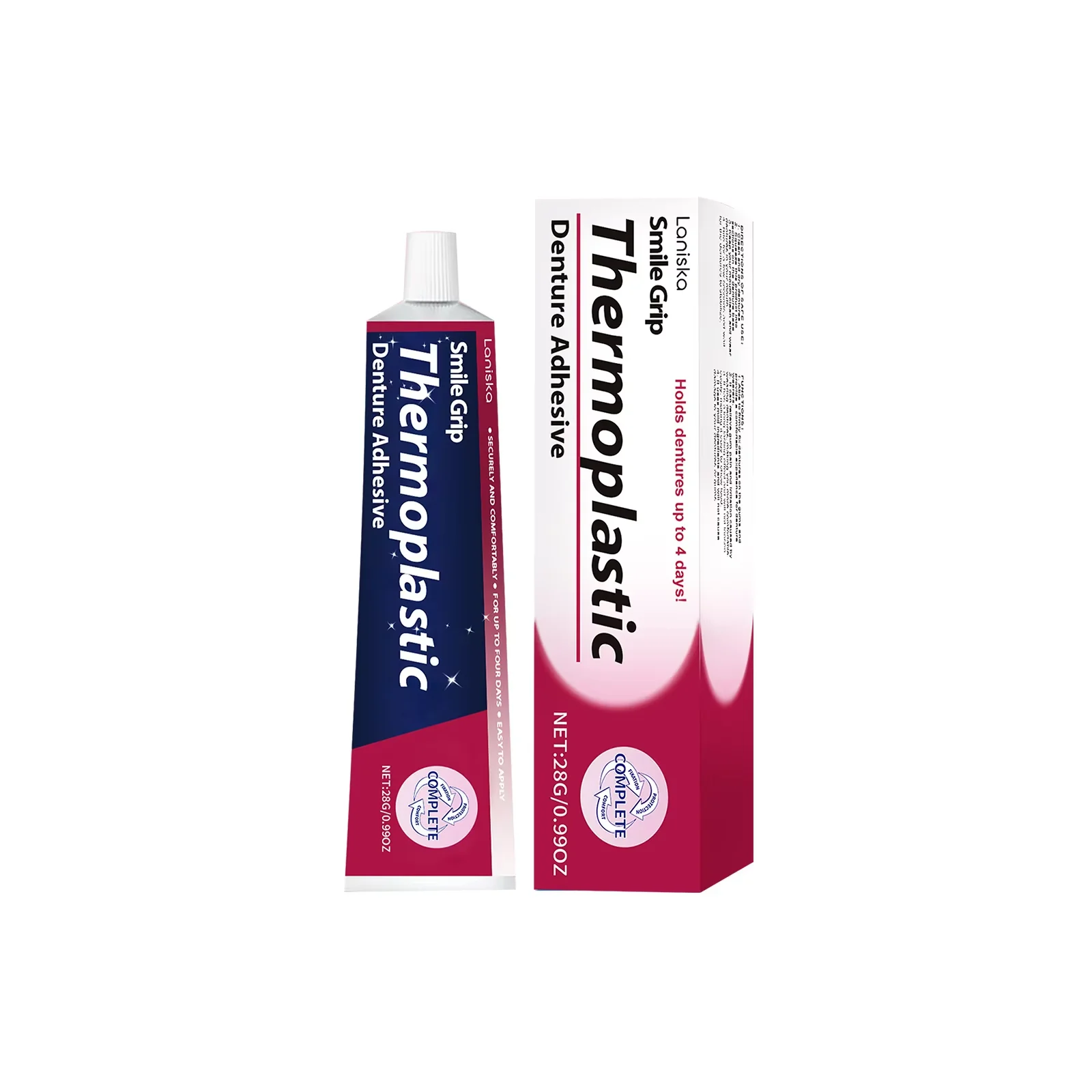 Denture Adhesives Glue Thermoplastic Adhesive Cushion Friction Fixed Dentures Silicone Long-Lasting Soft Reliner Fake Teeth Care