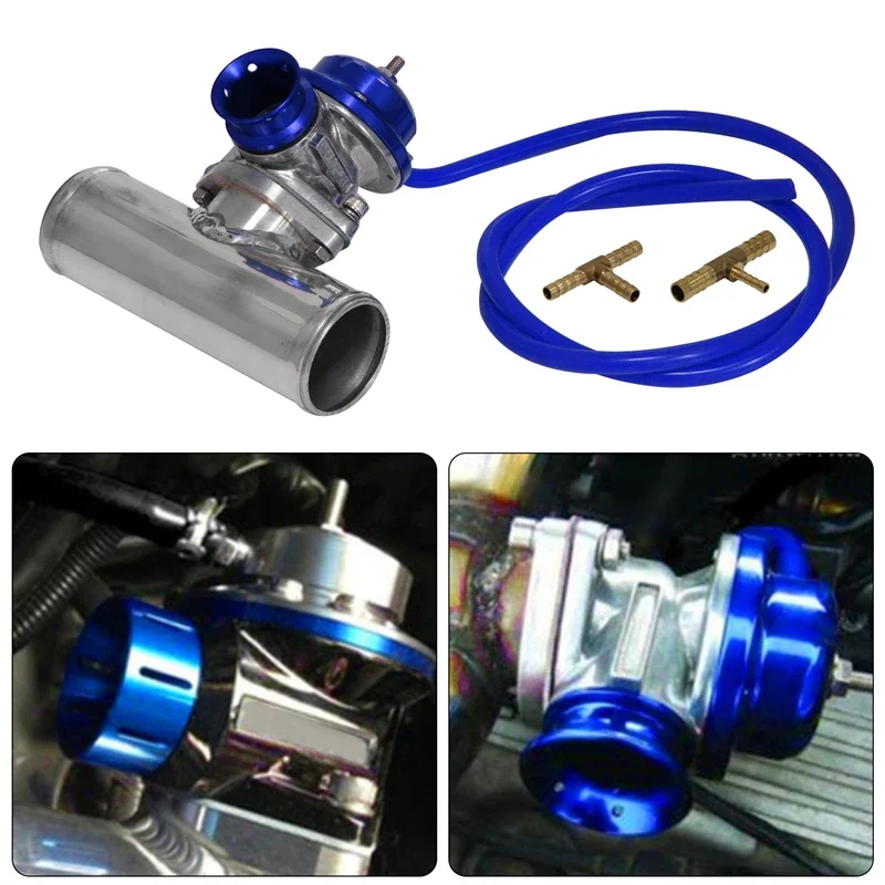 

Продувной клапан турбозарядного устройства Type-S/RS + адаптер из сплава с фланцем 2,0 дюйма, черный/синий