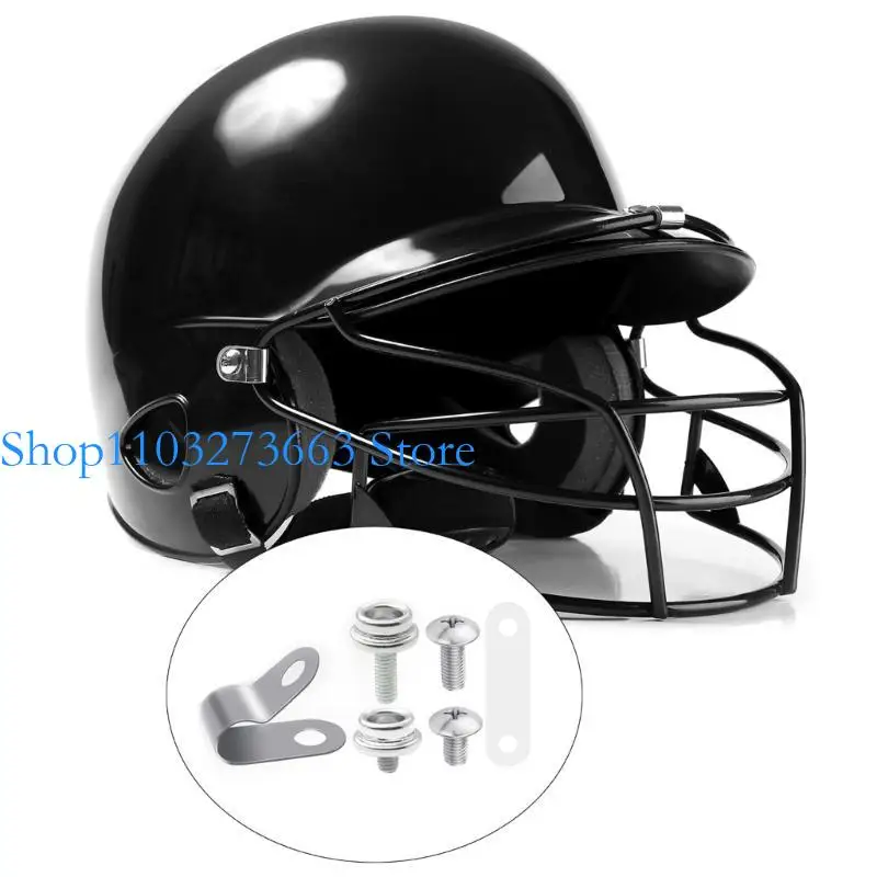 R6FE 60PCS كرة قدم خوذة مجموعات أجزاء استبدال خوذة الهوكي مع مقاطع SREWDRIVER CLIPS Rubber Supber Screk