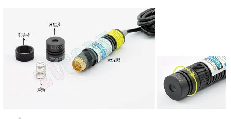 1 шт. 405 нм 20-300 мВт синий фиолетовый мини-лазерный модуль головка стеклянная линза фокусируемый промышленный класс