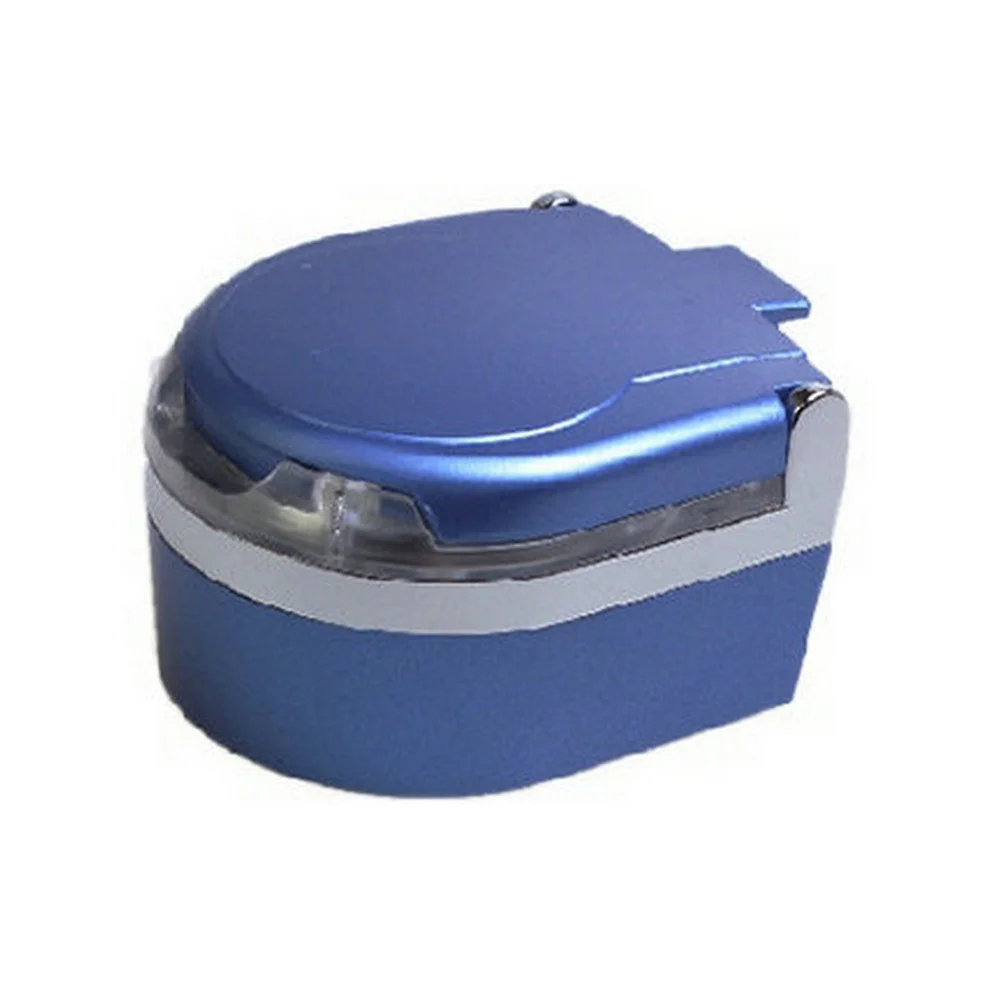 

Portable Led Light Ashtray Car Cigarette Smokeless Ash Holder Blue Flame Retardant Easy Clean Night Use Car Ashtray Holder