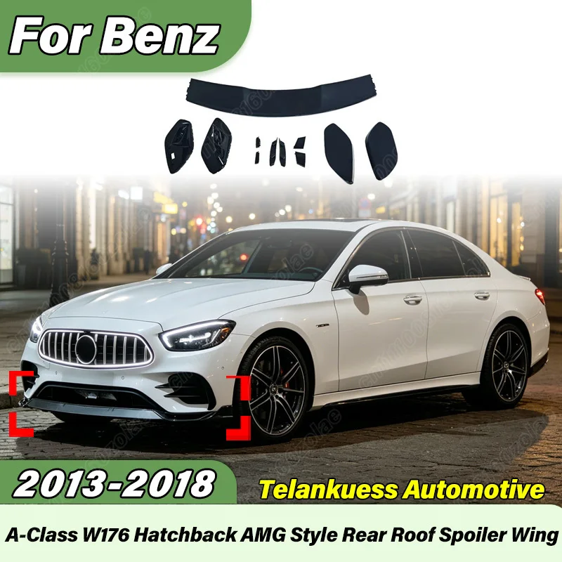 

For Mercedes Benz A-Class W176 2013 2014 2015 2016 2017 2018 Automobile AMG Style Rear Trunk Spoiler Body Modification Kit