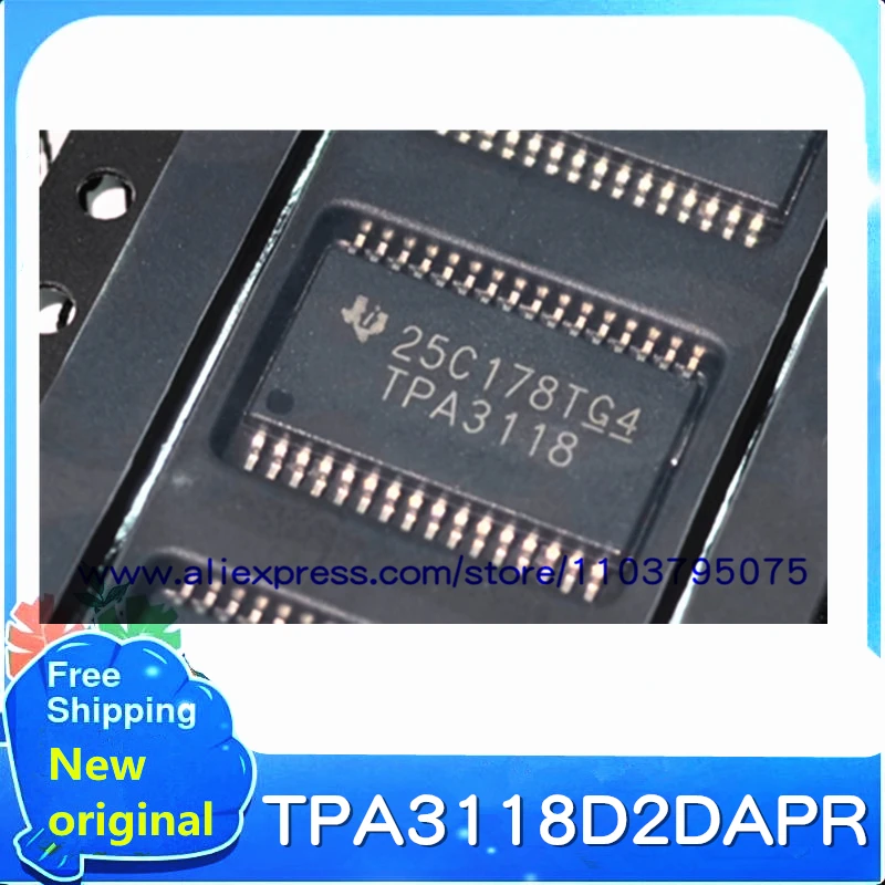 10PCS/LOT TPA3118D2DAPR TPA3118D2DAP TPA3118D2 TPA3118 HTSSOP32 100% New original stock