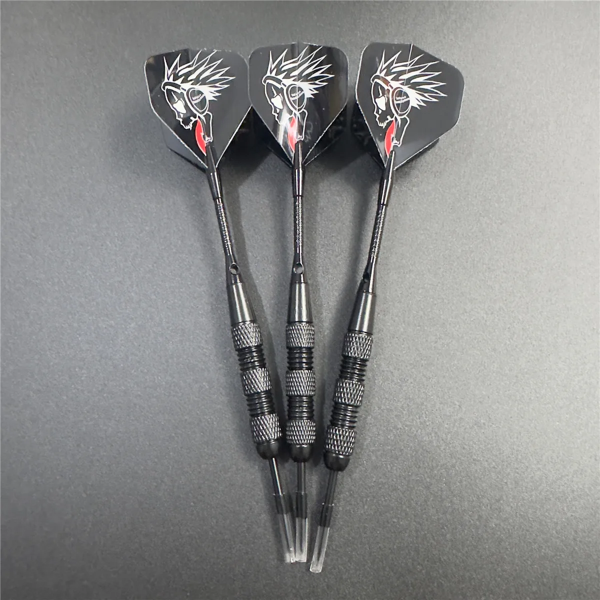 3pcs/Set Of Metal High-grade Iron Nickel Plated Black Needle Darts 20 Grams Competition Training Black Pattern Aluminum Rod