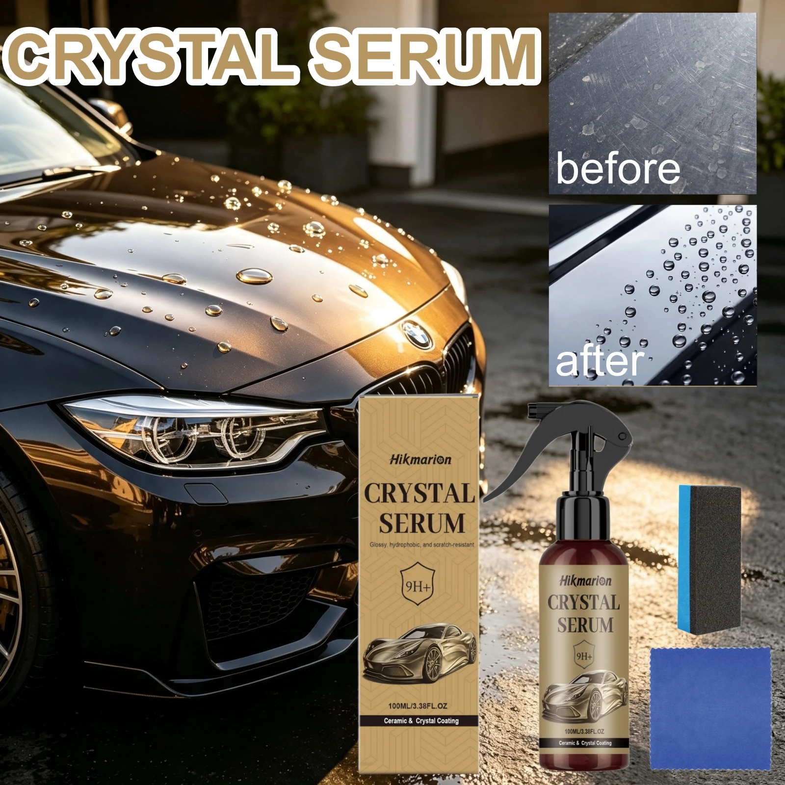 Car Ceramic Coating Kit 9H - Car Ceramic Coating Kit 9H Glossy