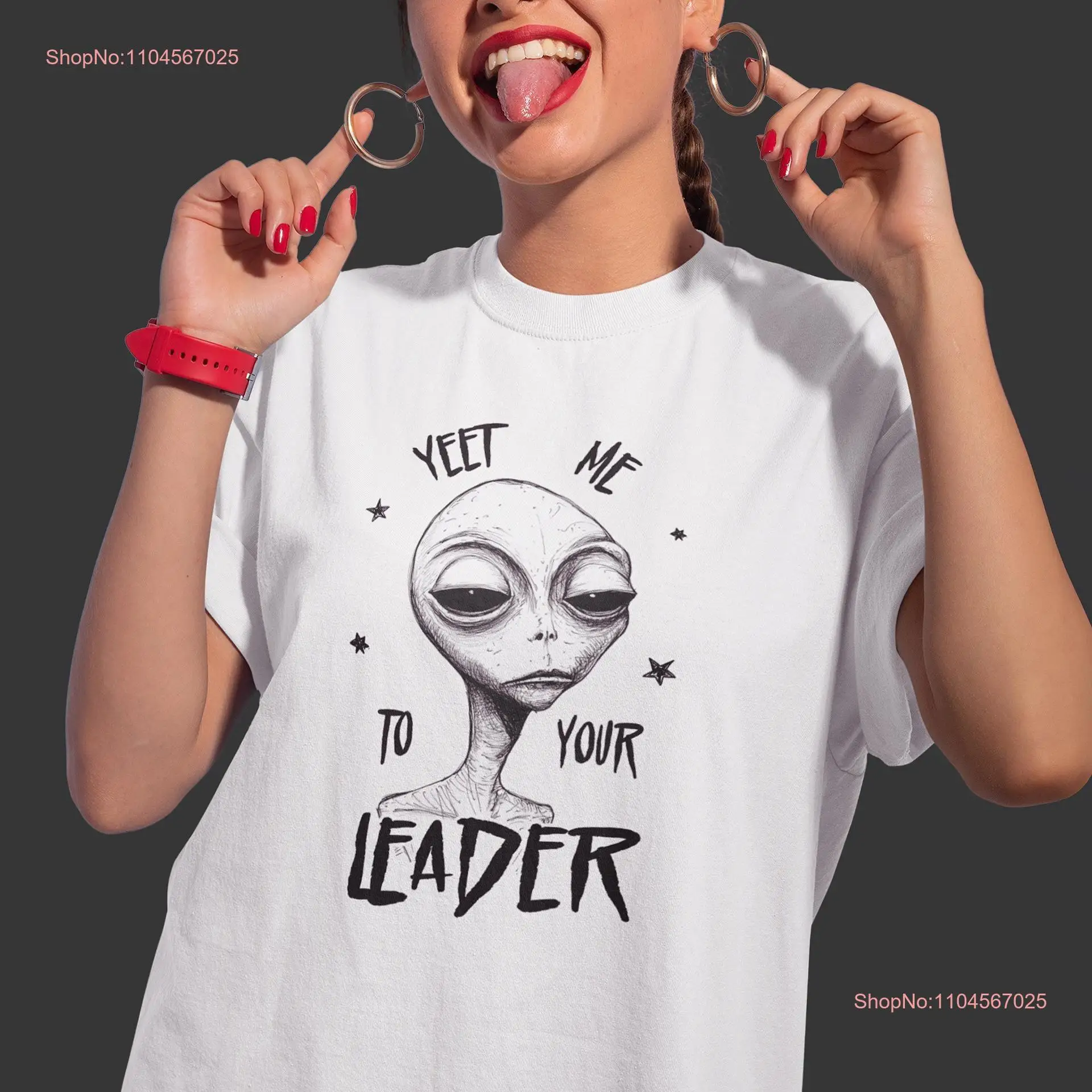 تي شيرت Yeet Me To Your Leader Alien ملابس أخرى بأكمام طويلة أو قصيرة