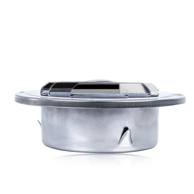 شبكة مخرج هواء الجدار الخارجي من Aço Inoxidadevel، غطاء قناة مستدير، غطاء تهوية الهواء، قابس الفتحة Sistema de Ventilaencia، 70-200 مم #4