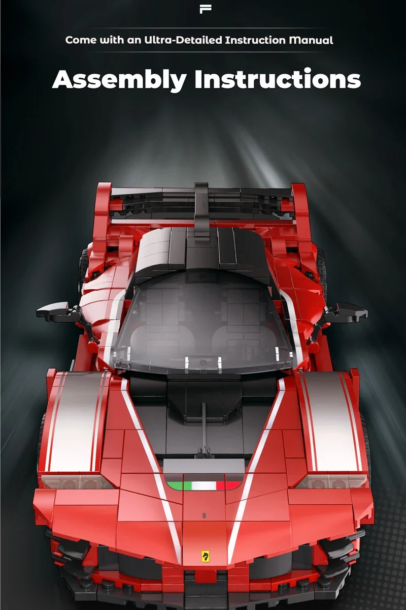 FXX K Evolution Super Sports Car Building Blocks Toy, Race Car Model Kits, Birthday Gifts for Kids Boys Adults Collection