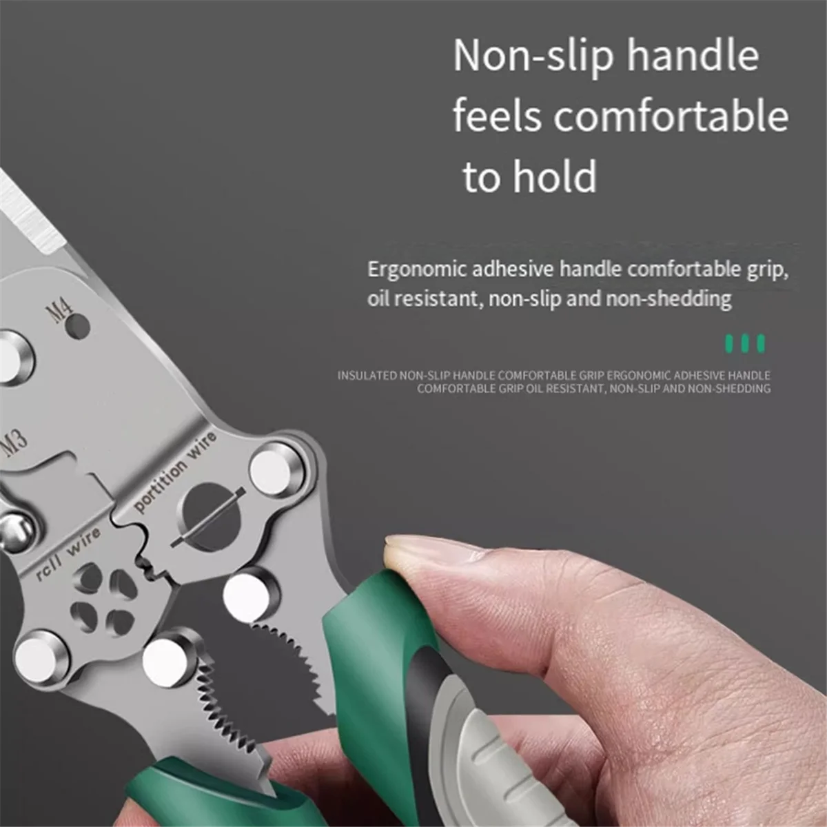 

A002 18 in 1 Foldable Wire Stripper,Foldable Crimper and Stripper, Multifunctional Wire Stripper Crimper Cable Cutter Pliers