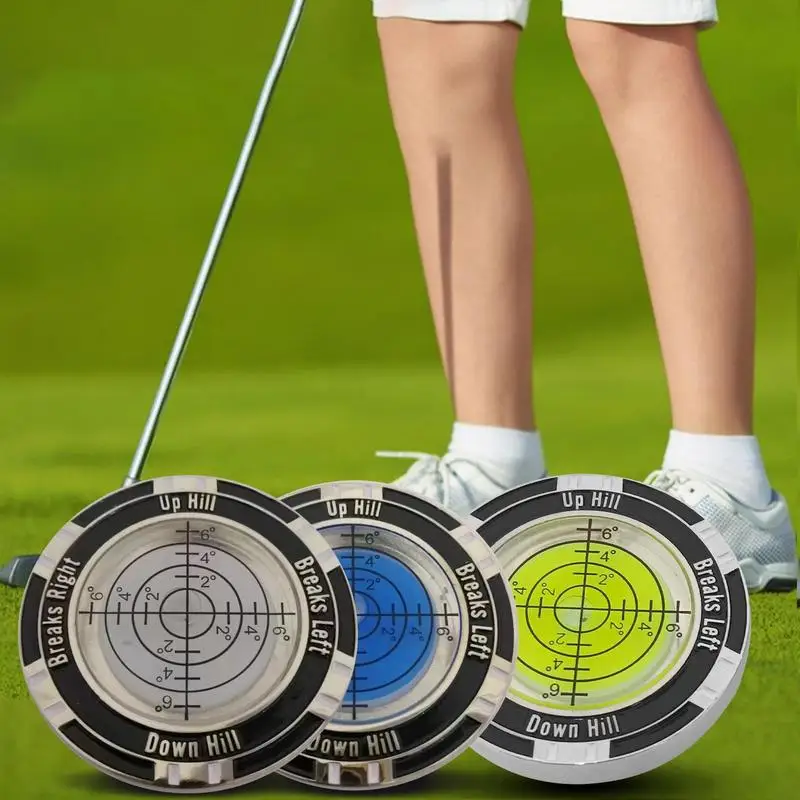 Marqueur de balle de lecture pour le golf, pince à chapeau verte, haute précision, aide à la lecture, accessoires de golf