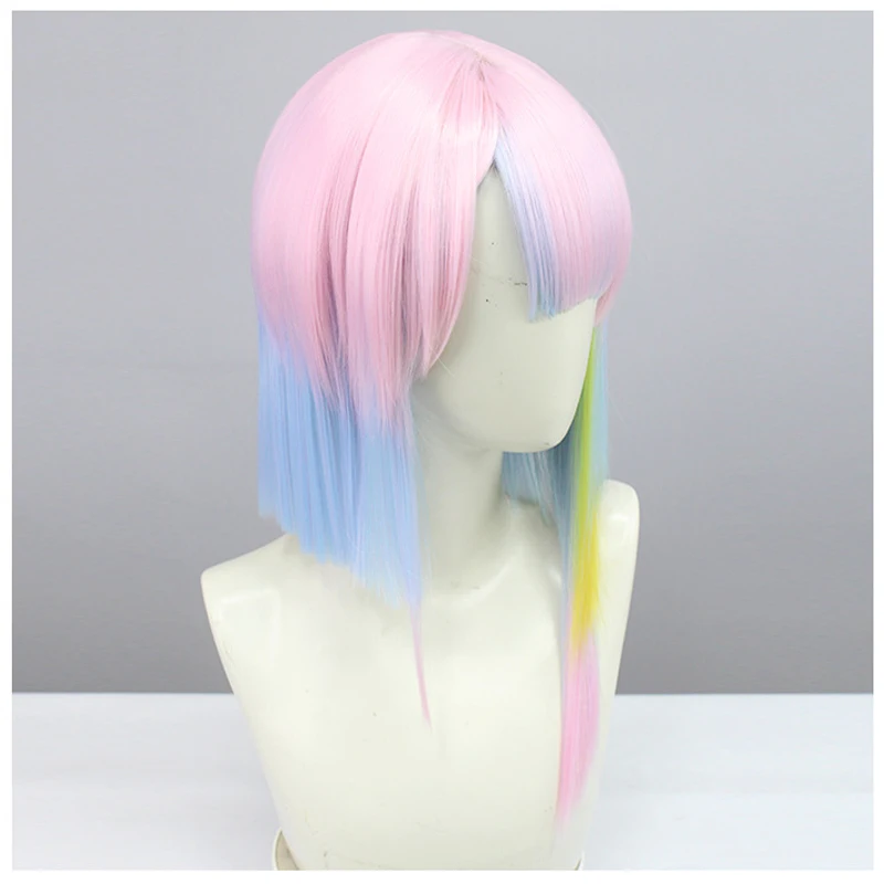 Lucy parrucca Cosplay Anime Cyberpunk Edgerunners Cosplay Lucyna Kushinada colore misto capelli resistenti al calore parrucche Lucy Halloween