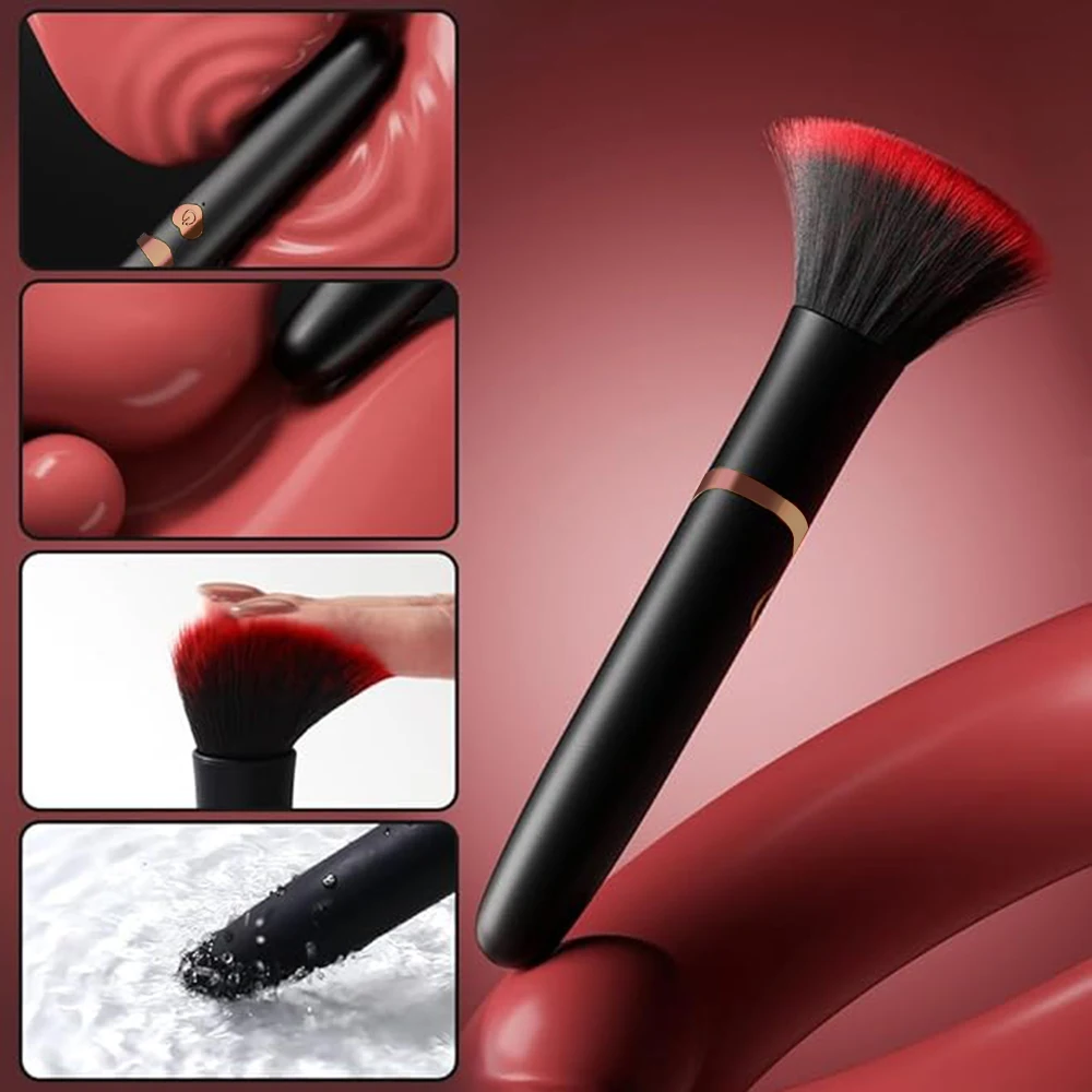 Vibrators Makeup Brush 7 Mode Vibration Nipple Clit Stimulator Female Bullet Massager Discreet Adult Sex Toy for Woman 18+ - Image 4