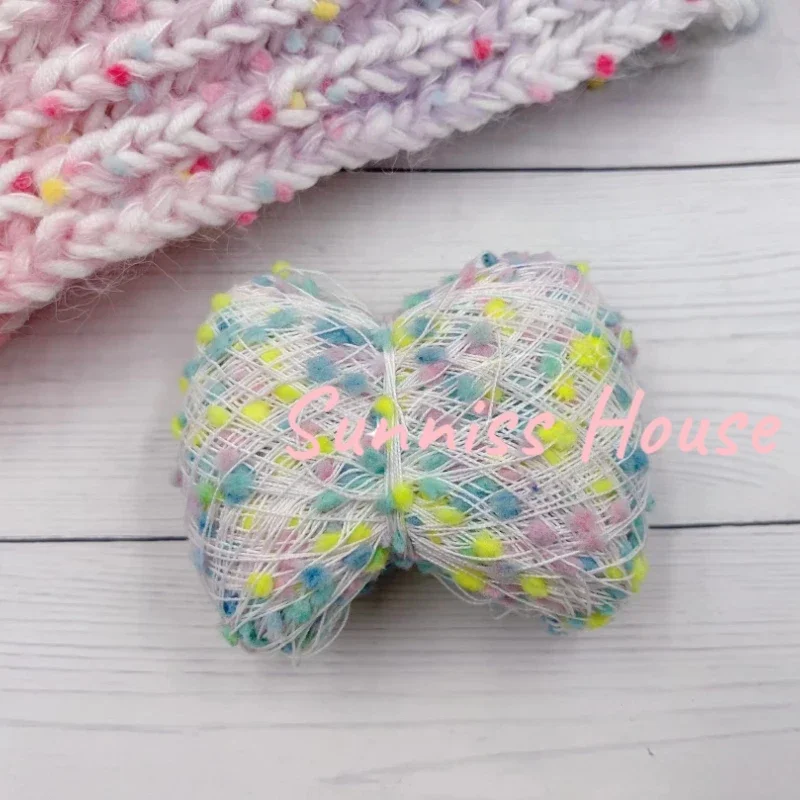 50g/roll Candy Yarn Mixed Thread Color Bean Bean Thread Handmade Special DIY Knitting Crochet Bulk Yarn Cushion Scarf Shoes Hats