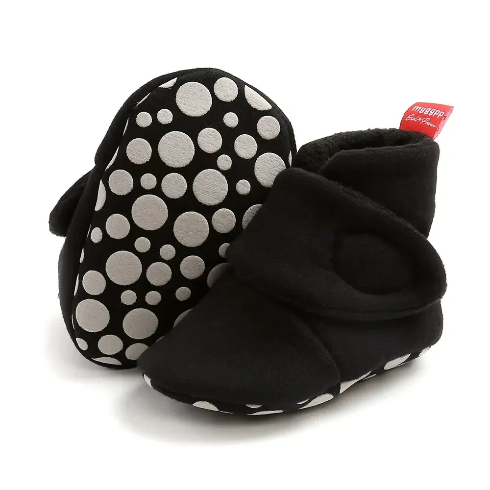 MRovior-Chaussures chaussettes chaudes en coton pour bébé, souliers pour enfant, nouveau-né, garçon, fille, confortable, léger, premiers pas