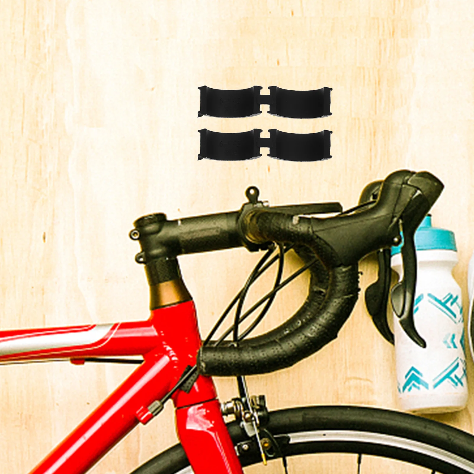 

2Pcs Bike Handlebar Gasket Silicone Durable Small Washers for Handlebar Bracket Nonskid Flexible Replacement Bike Accessories