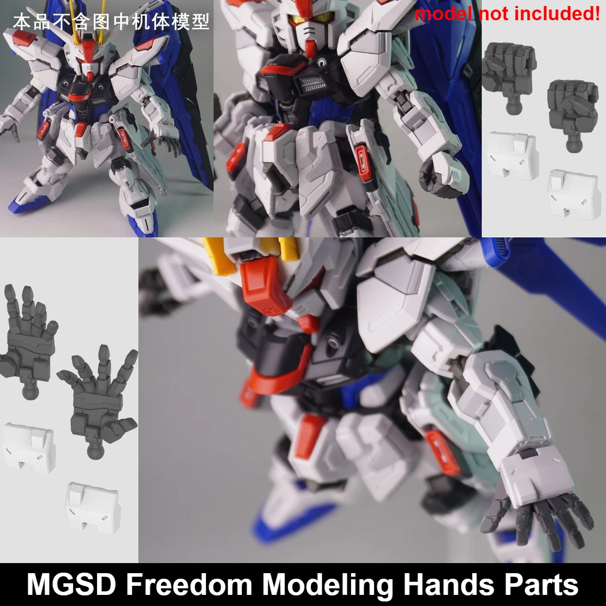 Pièces de rechange pour mains de modélisme imprimées en 3D, accessoires modifiés pour MGSD Freedom Wing Zero DESTINY, kit de mise à niveau pour modèle Mecha
