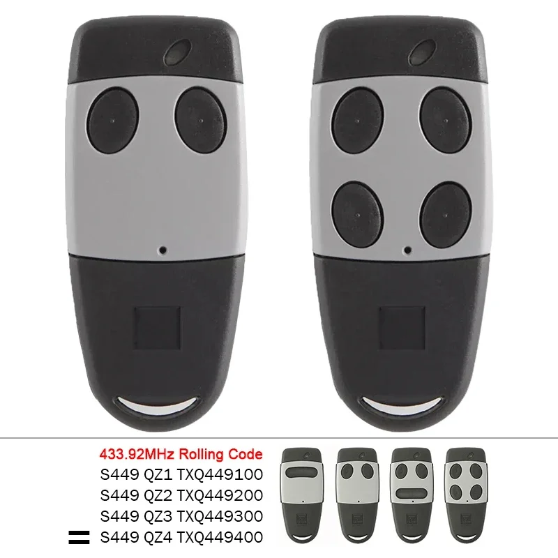 10PCS CARDIN S449 Remote Control QZ2 QZ3 QZ4 QZ1 Garage Door Opener Garage Gate Commands 433.92MHz