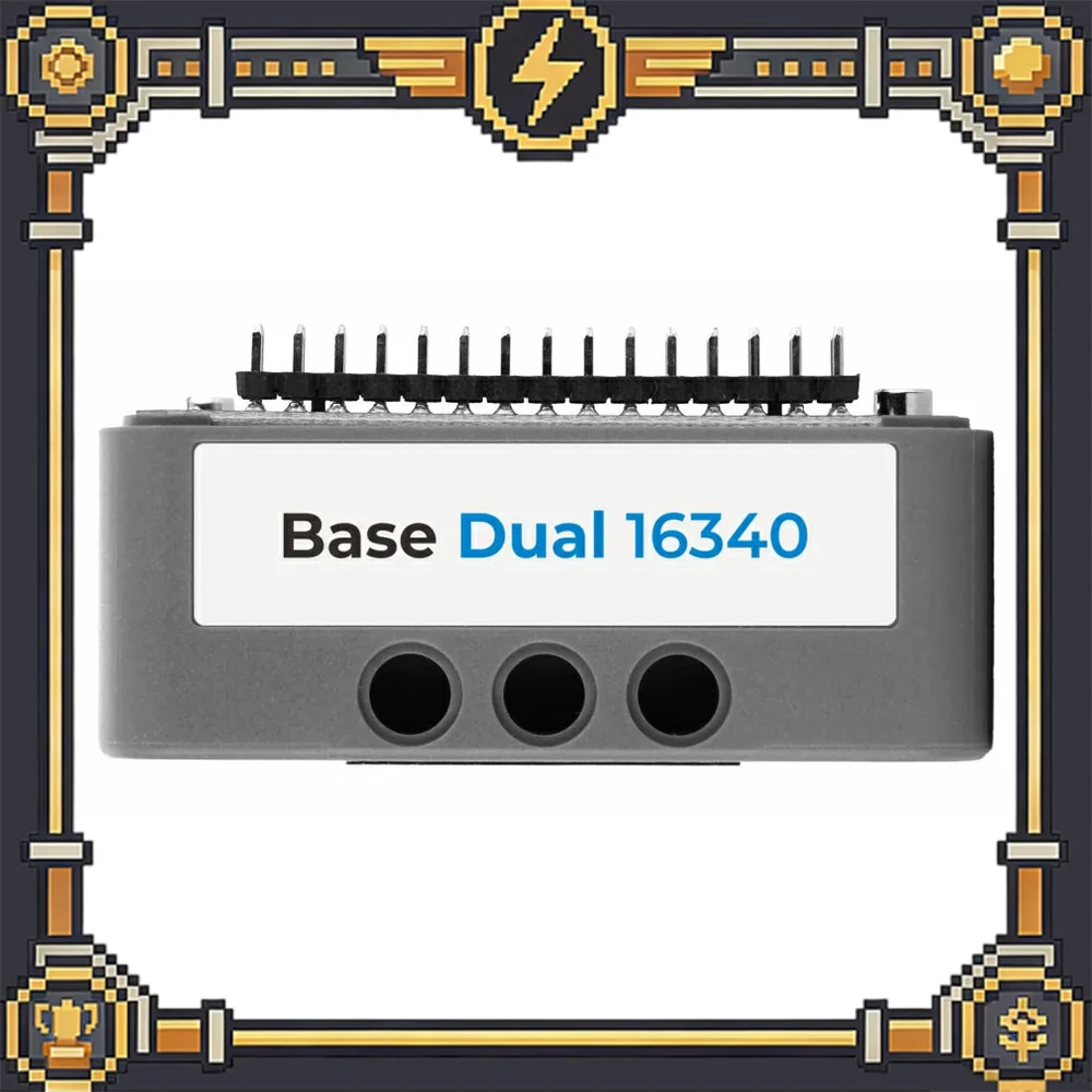 M5Stack Base Dual 16340 1400mAh Portable Dual Battery Expansion Base Module for IoT Development
