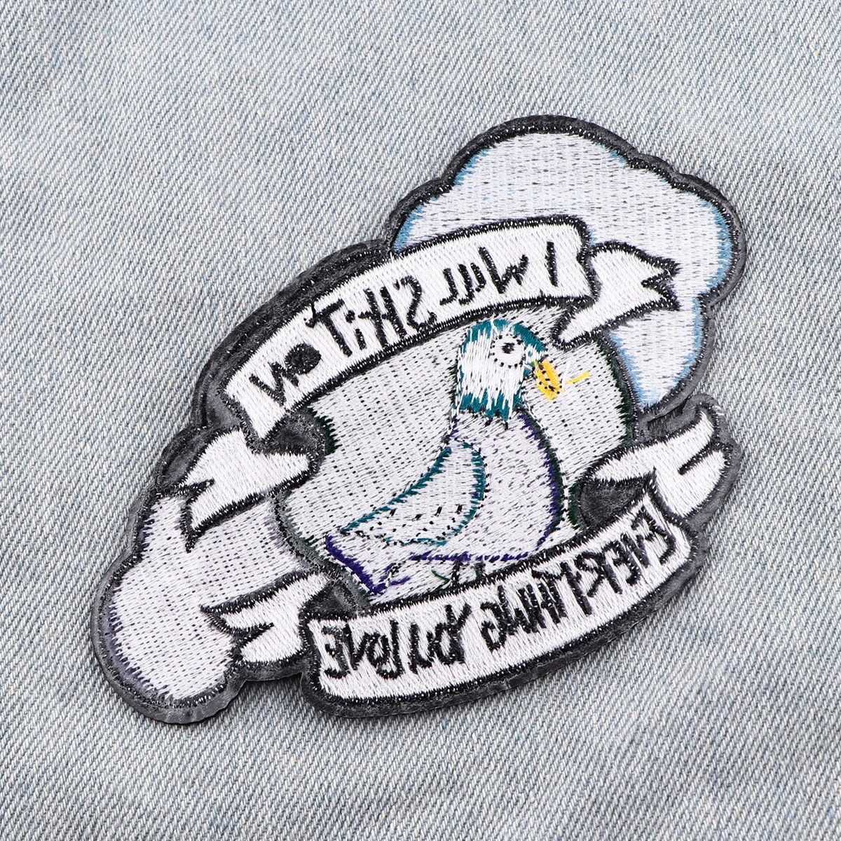 Cute Pigeon Bird Embroidery Patch Cartoon Animal Patch Iron On Patches For Clothing Patches On Clothes Jeans Sew Stickers