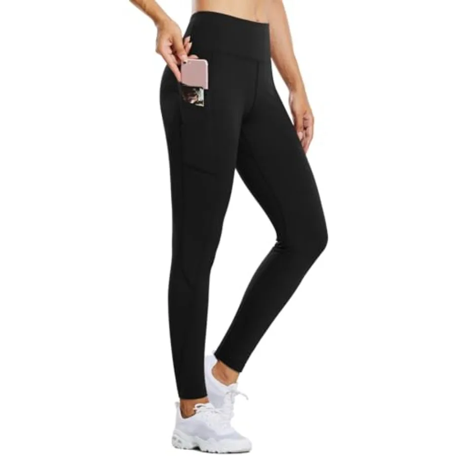 Women's High Waisted Fleece Lined Thermal Leggings