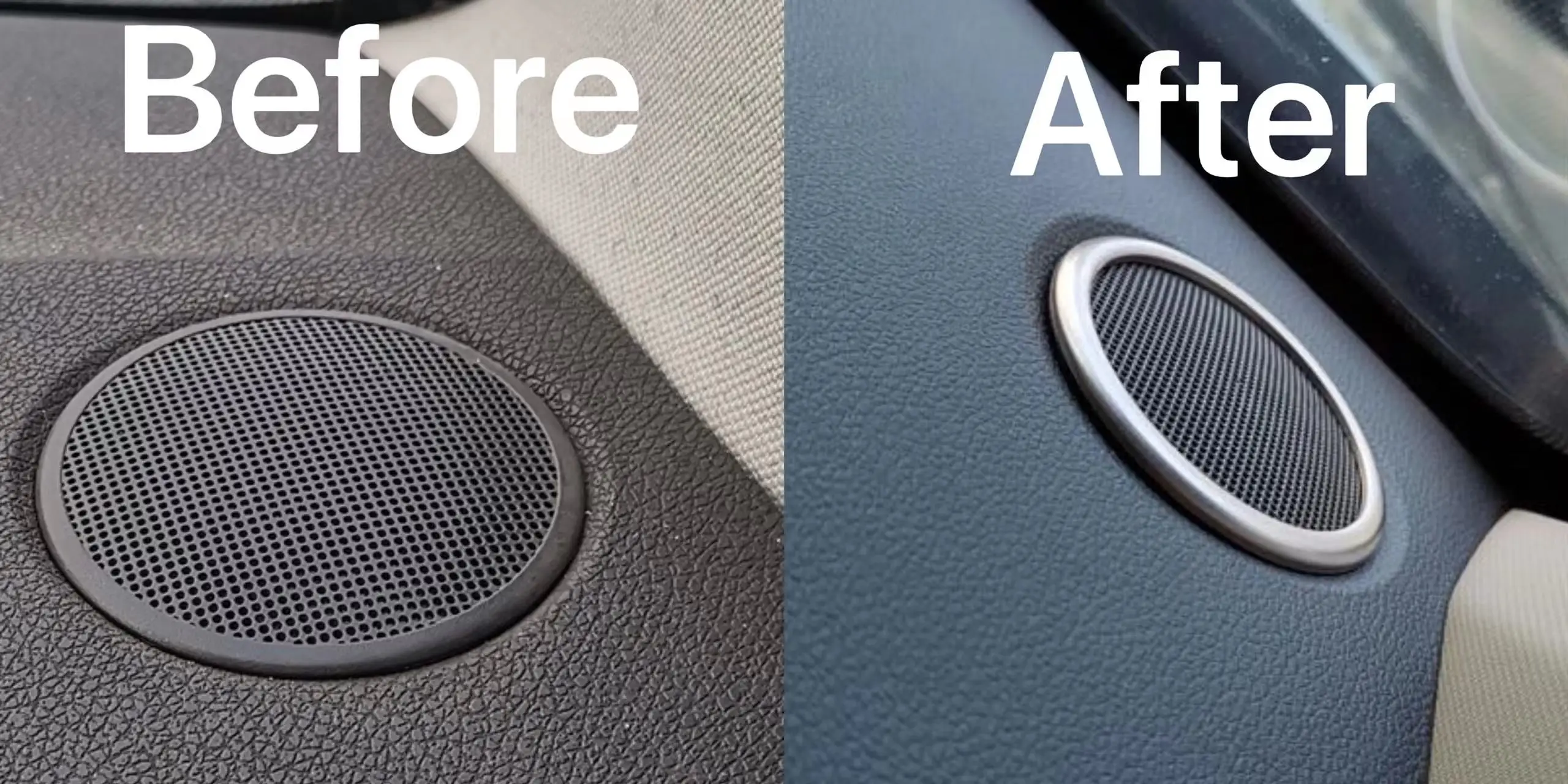 Stainless Steel Dashboard Speaker Sound Rings for Renault Duster 2023+ 2pcs Car Accessories