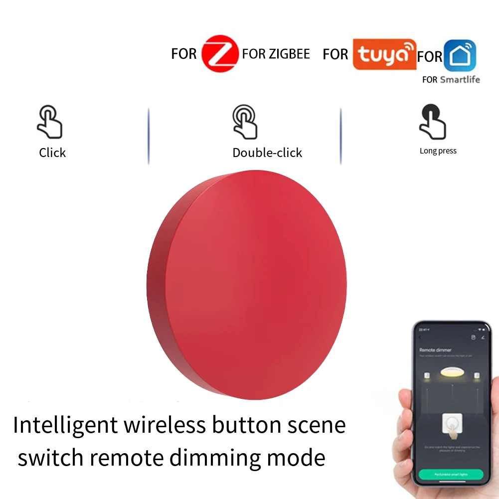 

Smart Push Button Scene Switch For Tuya For-Zigbee 3.0* Seamless For Gateway Integration Wireless Remote Control On/Off Parts