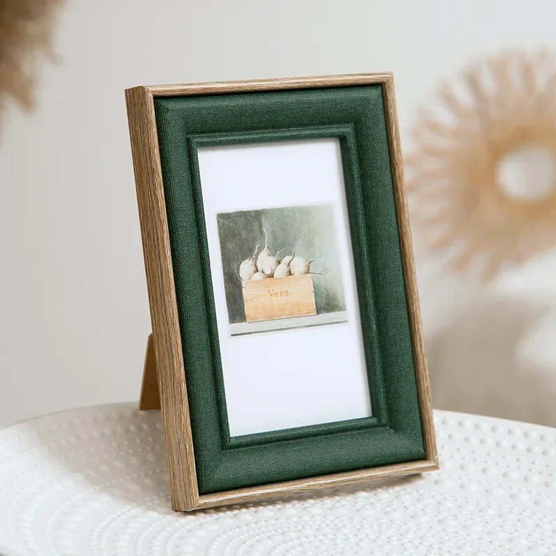 New Creative Nordic Green Frame,Pendulum European Vintage Color Picture Frame 6 7 8 10 Inch Photo Wedding Frame Hanging Wall