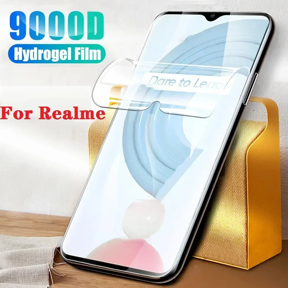 10PCS Soft Hydrogel Film For Realme C21 C21Y Screen Protector For Realme C11 2021 C20 C12 C15 C3 C25 S C25Y C17 Protective Film