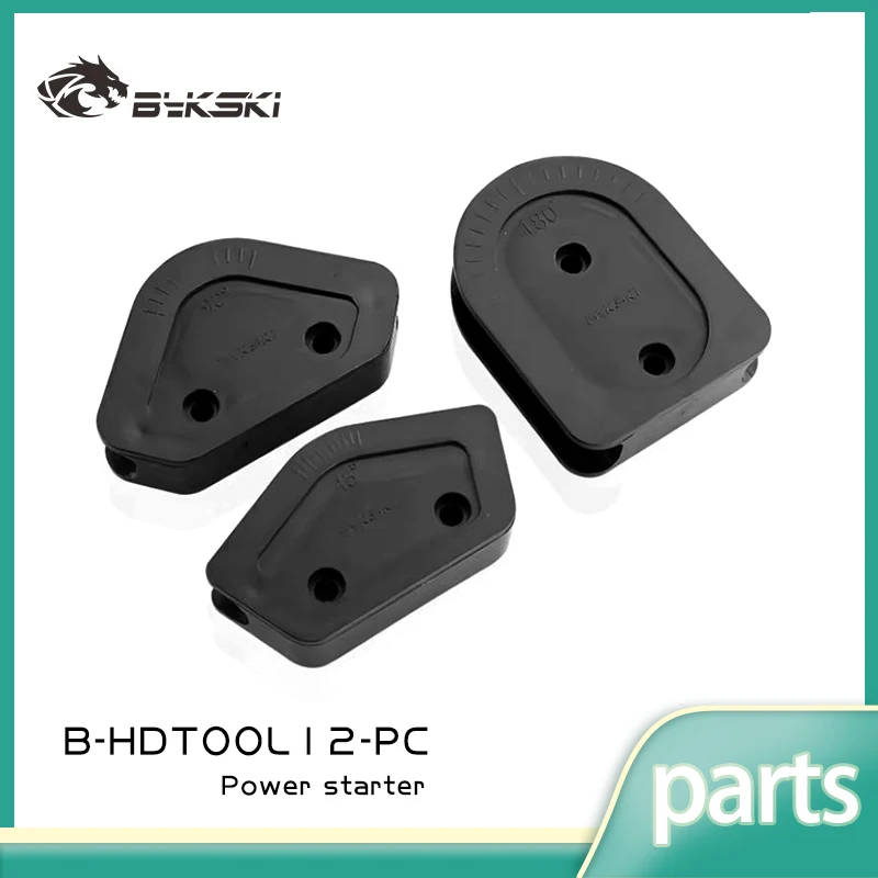 Bykski ABS Multi-angle Use for 12mm/14mm/16mm Outner Diameter Hard Tube Elbow Mold 3pcs/Set Bend Tool Kit for OD12/14/16mm Pipe