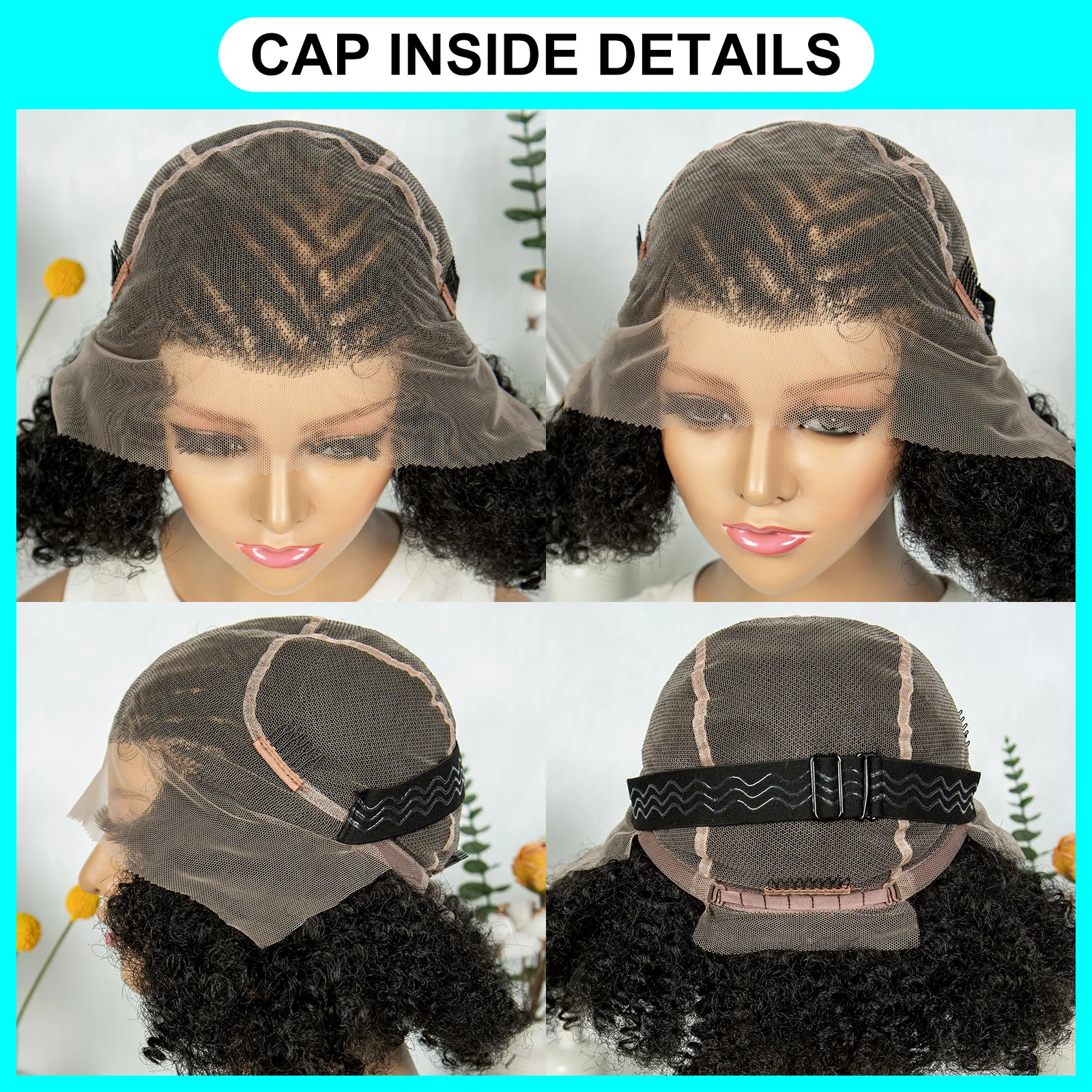 KIMA New Box Braided Wig Synthetic Full Lace Wigs Short Lengths for Black Women Men Braided Wig With Baby Hair Box Braiding Wigs - view 5