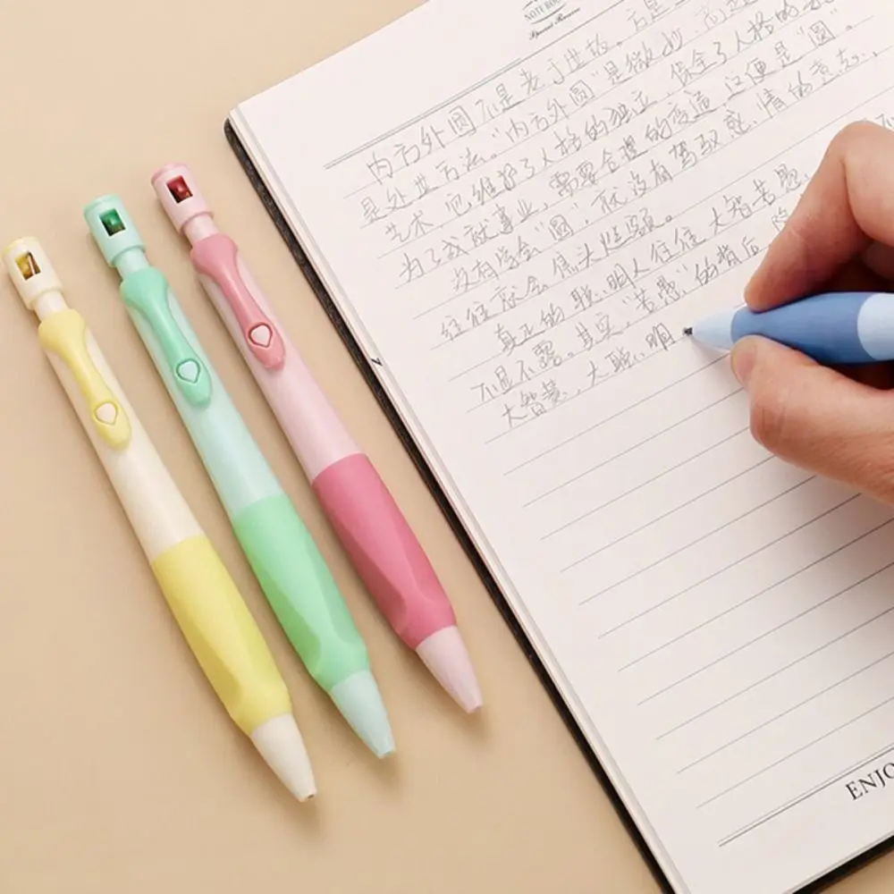HB Mechanical Pencils With Sharpener 2.0mm Propelling Pencil Correct Holding Pen Posture Writing Tool Automatic Pencils