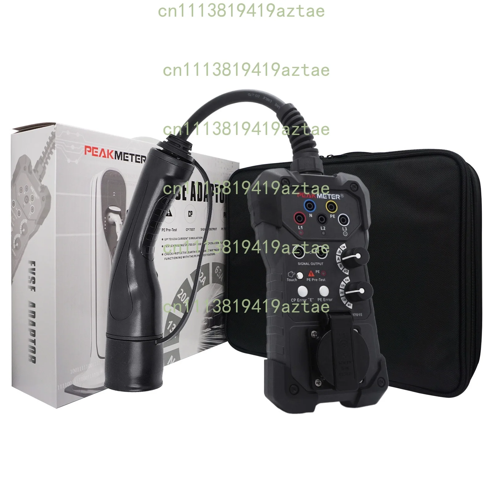 Durable AC EVSE Tester Adapter EV Charging Station Fault Detector Electric Vehicle Diagnostic Tool