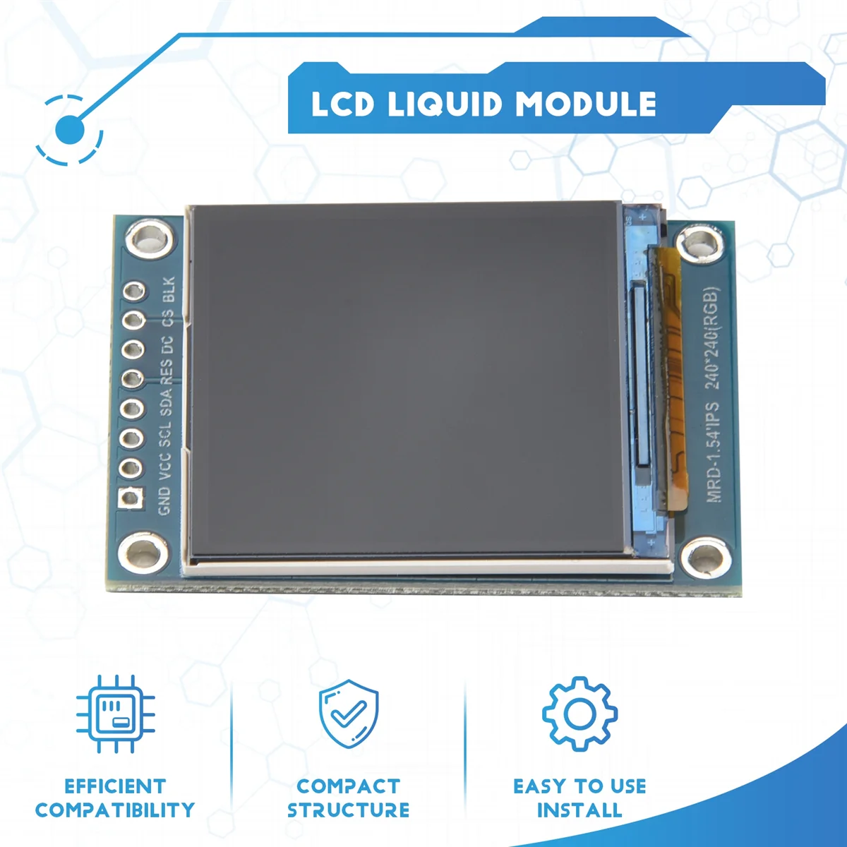 【Offerta!】 Monitor LCD IPS HD con risoluzione 240X240 da 1,54 pollici Monitor LCD SPI ST7789 da 1,54 pollici