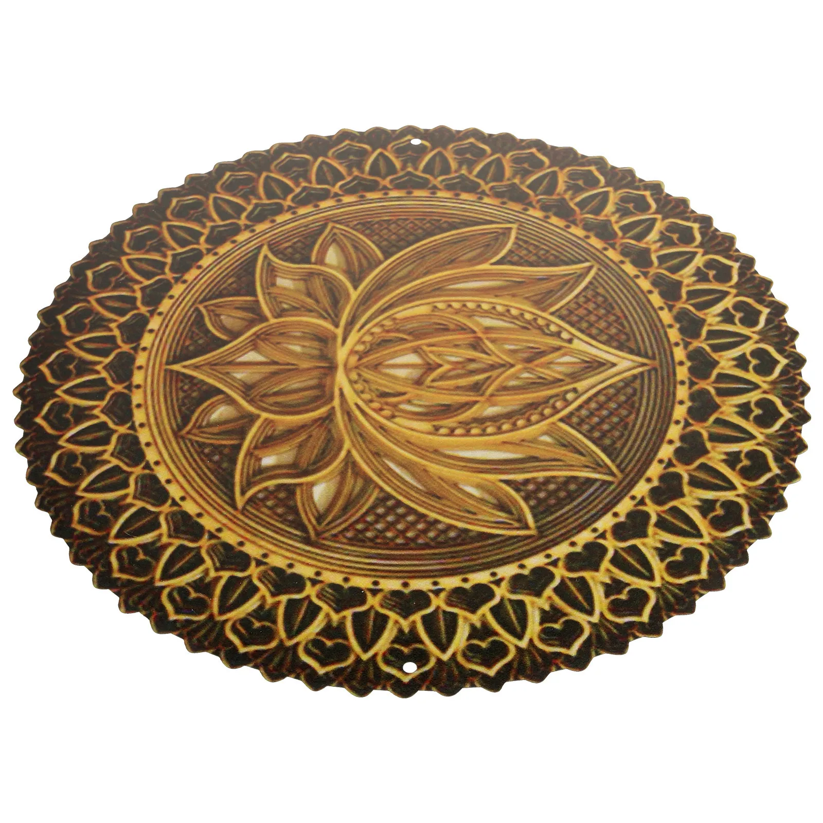 

Metal Wall Decor Mandala Pattern Exquisite Craftsmanship Realistic Vivid Indoor Home Garden Bedroom Living Room Decoration