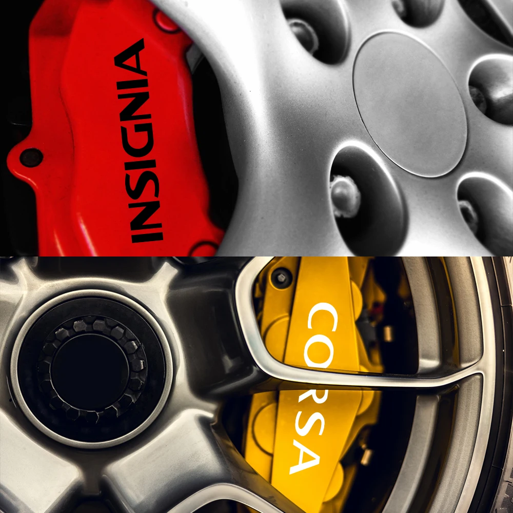 سيارة الفرامل الفرجار شارة ملصق ، اكسسوارات السيارات غطاء لصائق ، أوبل أسترا H J G إنسيجنيا كورسا C D فيكترا B موكا فيكترا C ، 6 قطعة