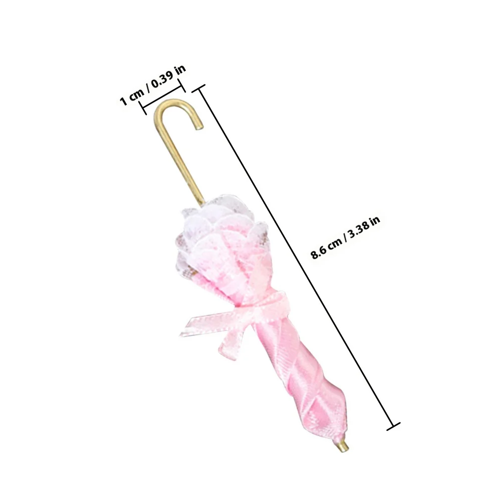 2 قطعة صغيرة لديكور المنزل أثاث صغير للأطفال أثاث صغير تعليمي مظلة منزلية صغيرة لعبة دعامة صور للحفلات #5