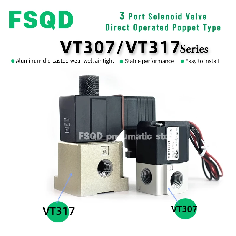 VT307 VT307V-3G1 4G1 5G1 6G1 5DZ1-01 02 VT307-3G 4G 5G 6G 5DZ-01-02 3-Port Solenoid Valve VT VT307 series