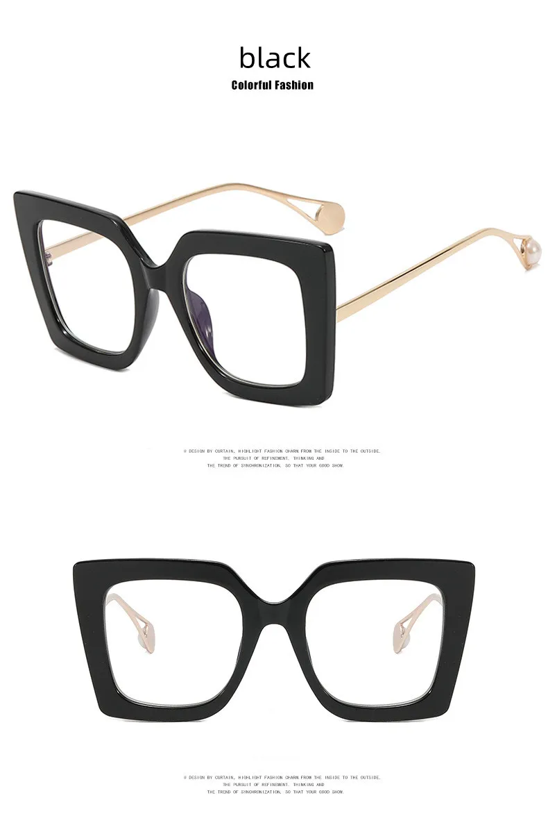 Blaues Licht, individuelle Grad, übergroße Lesebrille, Leopardenmuster, quadratischer Rahmen, klare Rezept, Damenmode, Vergrößerungsbrille – Detail 12