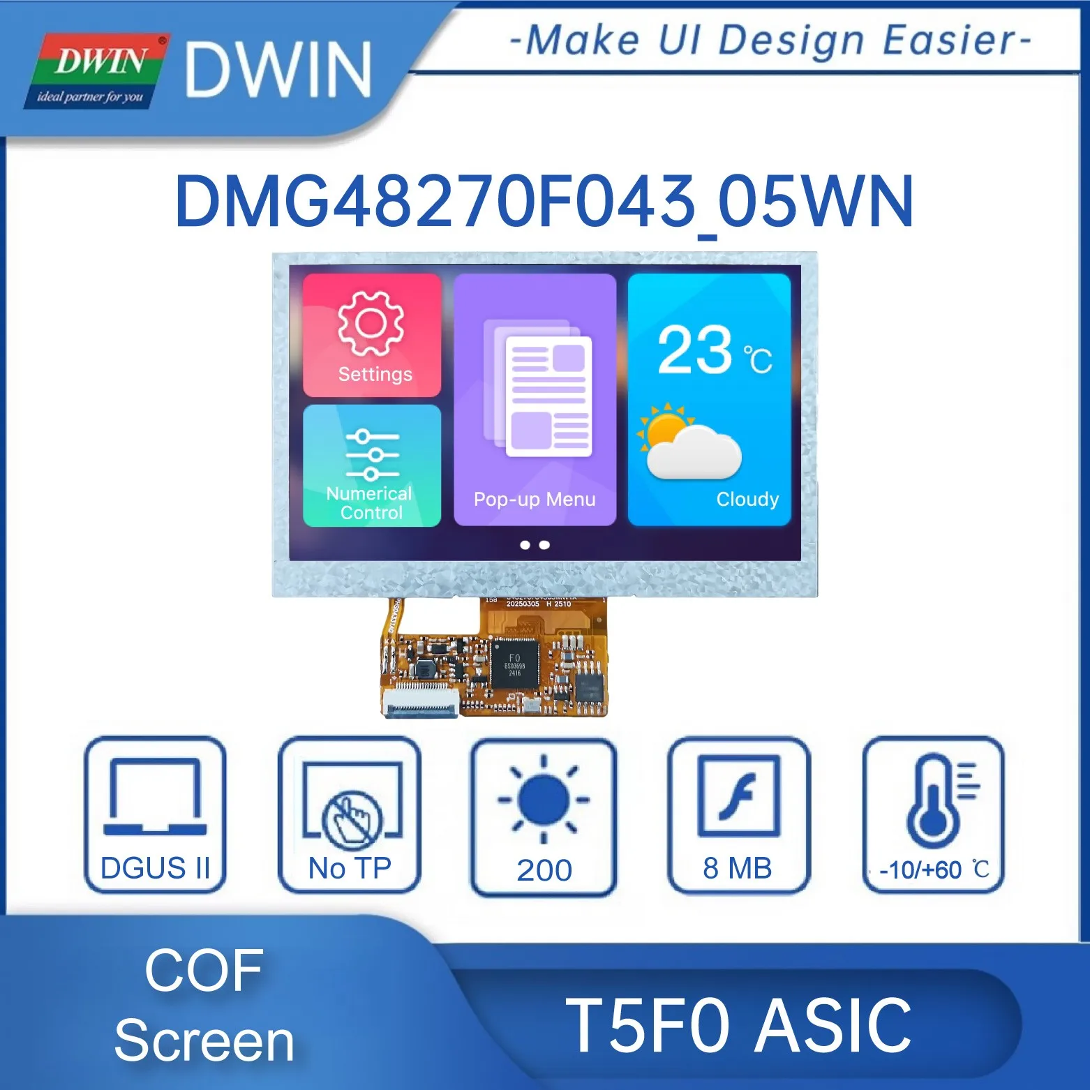 Dwin Low Cost 4.3 I… - image