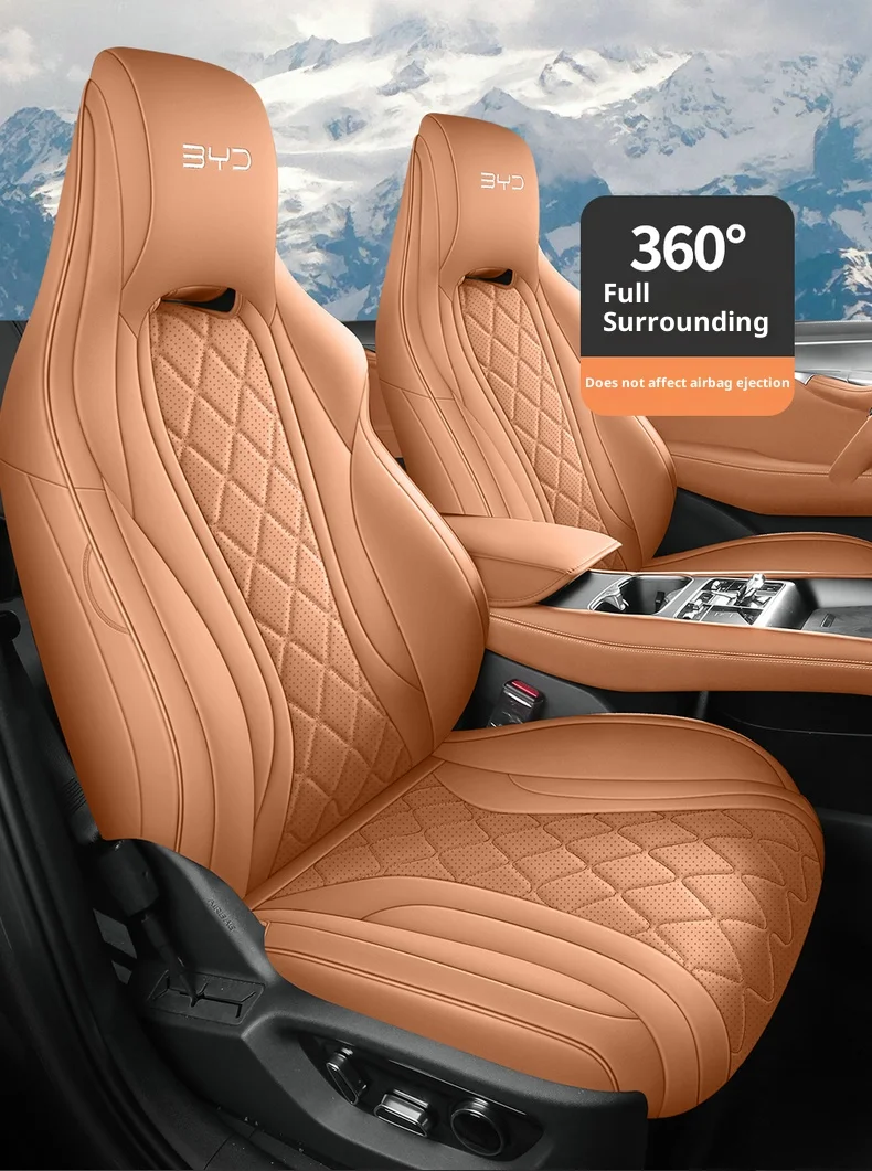 Fünfsitzer-Autositzbezüge Kompatibel mit BYD Sealion 07ev - Universell Passende Autositzkissen-Schutzset – Detail 2