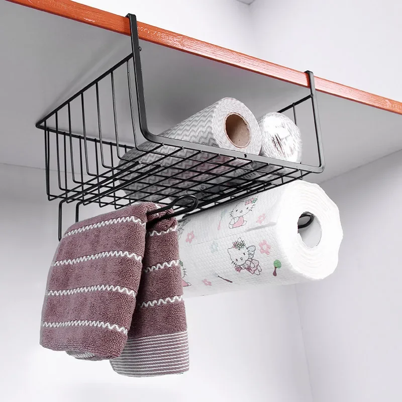 

New Iron Storage Rack Kitchen Cabinet Shelf Desk Under-line Storage Basket Kitchen Storage Rack Household Rack Organizer