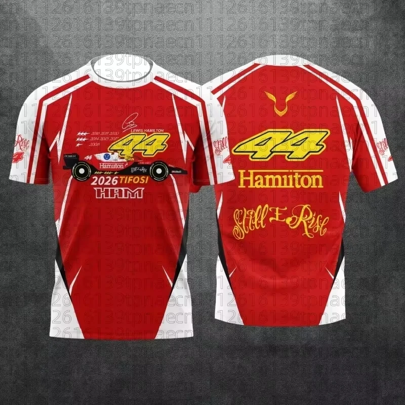 Fashion 2026 new model racing car number 44. Les Hamilton casual summer surfing T-shirt. Family and children's T-shirt.