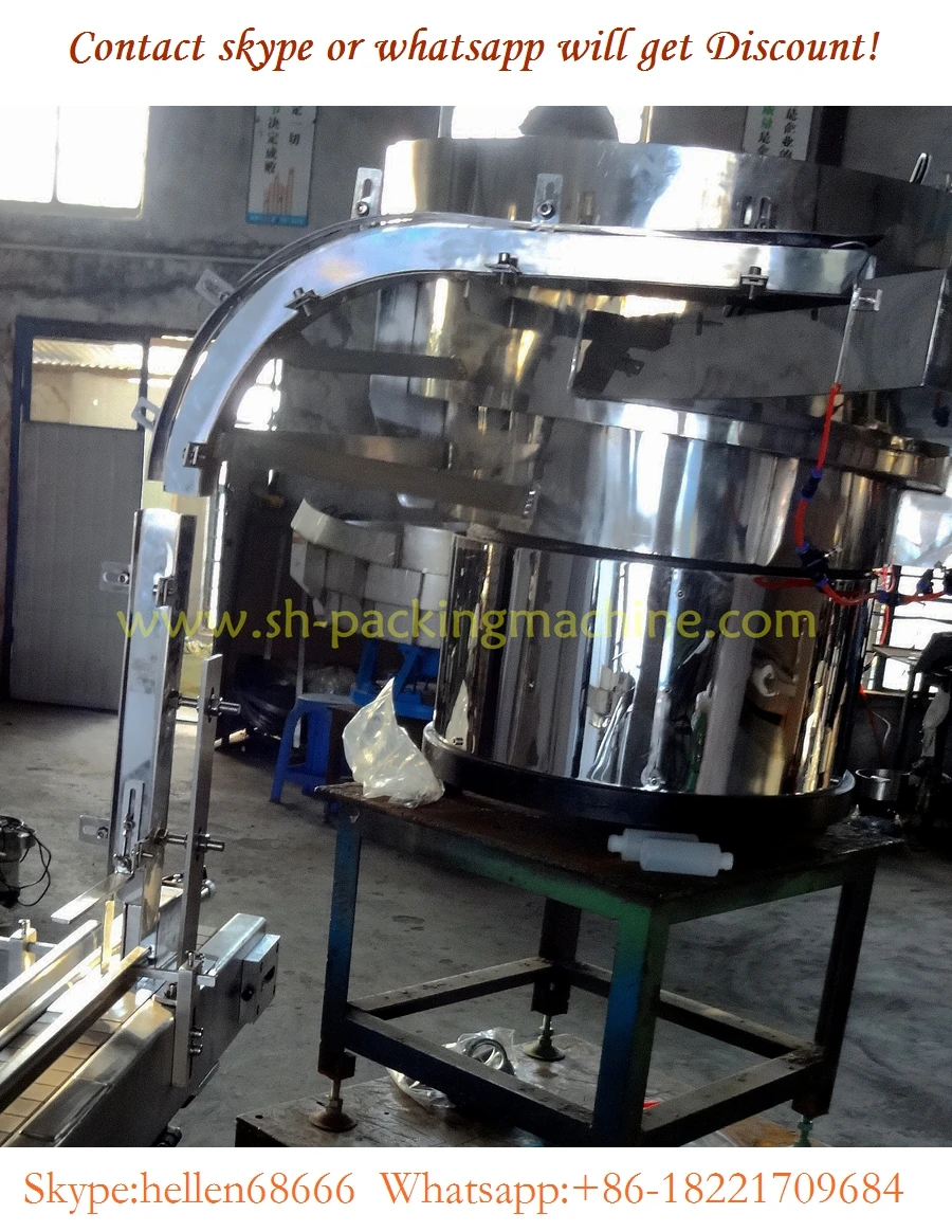 SUS304 automatic cap vibrate bowl feeder/unscrambler_unique shanghai feeder factory，Multi-function bottle vibratory bowl feeder