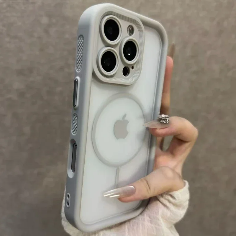 Trendy 2 in 1 Skin Feel iPhone Case