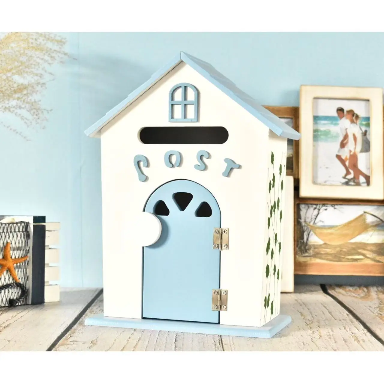 Wood Wall Mounted Mailbox Kindergarten Post Box Sturdy Functional 22x12x32cm Collection Box Decorative Outside Suggestion Box