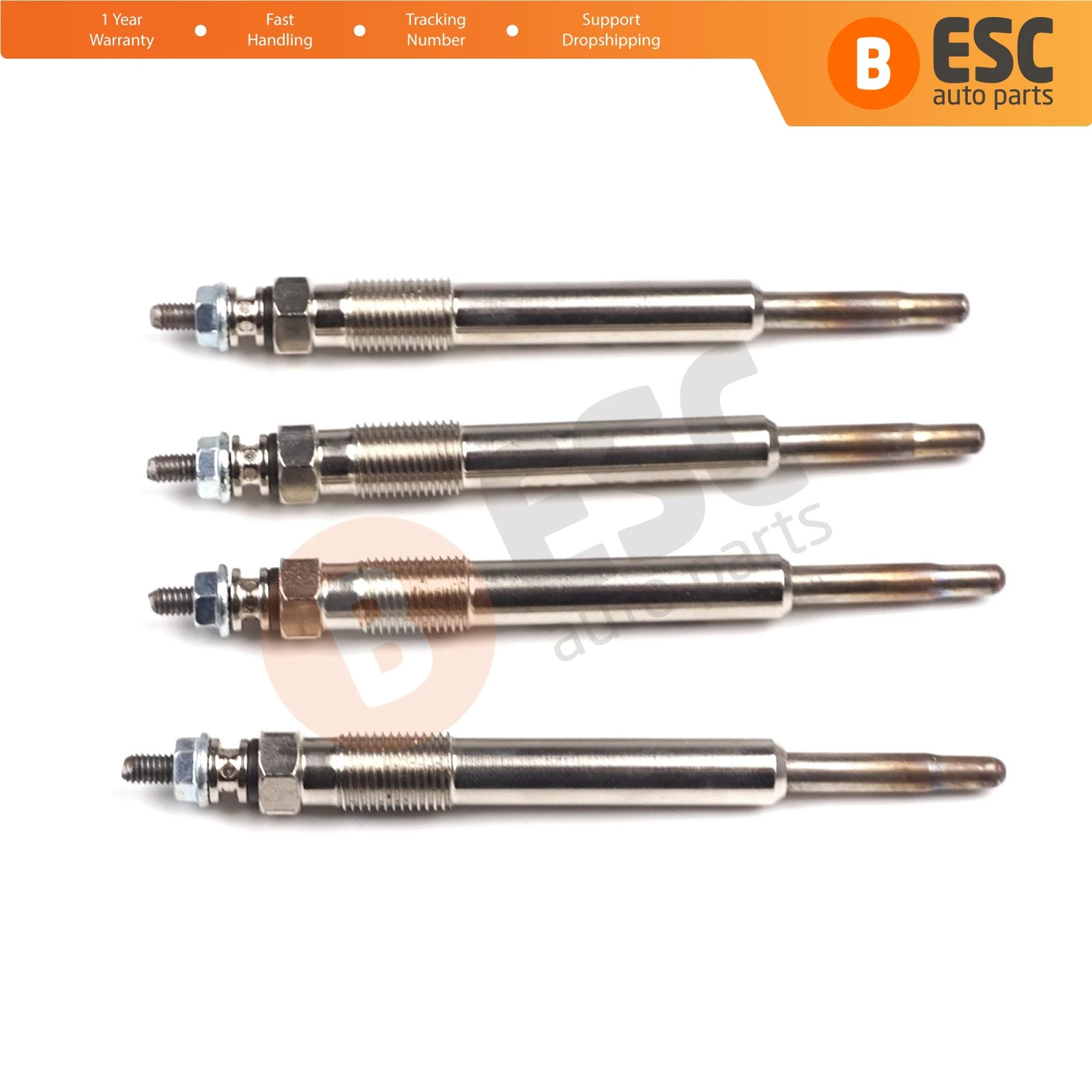 ESC Auto Parts EGP45-1 4 Pcs Heater Glow Plugs GX107, 100226344 for Fiat Citroen Peugeot Suzuki 2.0-2.2 D Ship From Turkey