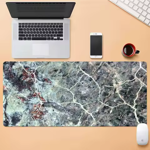 Granite Mouse Pad Desk Mouse Pad Cute HD Desk Pad Extended Gaming Keyboard Mats Large XXL Gamer Mousepad 90x40