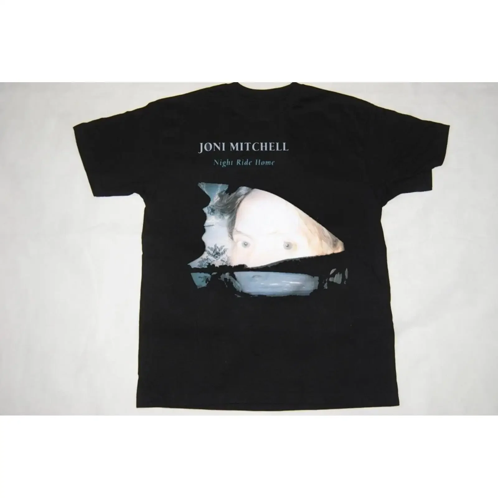 Night Ride Home Joni Mitchell Black Cotton T Shirt S 5XL TH483 vintage Washed homme Breathable Stylish Casual