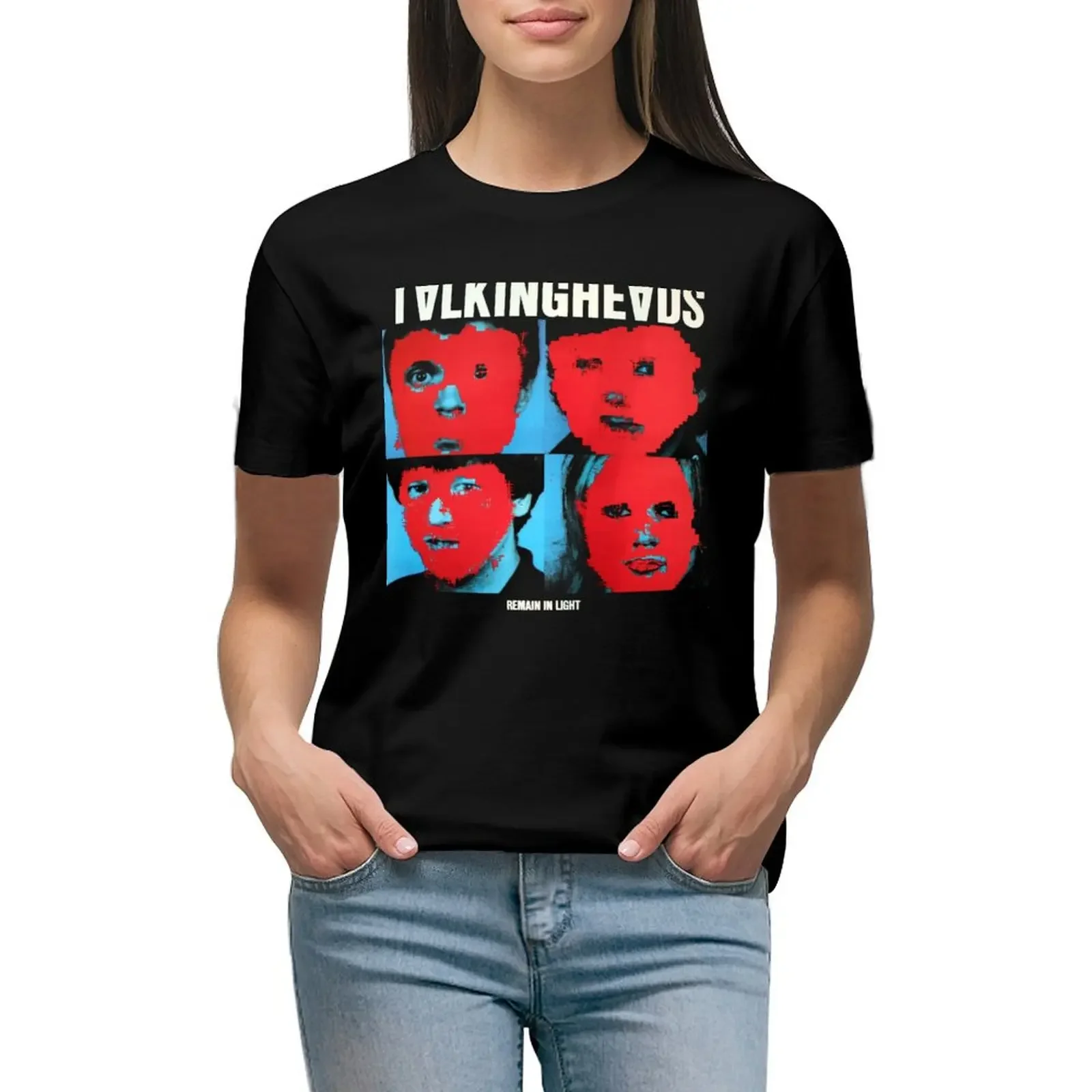 Talking Heads - Remain in Light T-Shirt heavyweights animal prinfor sweat vintage clothes plain t shirts for Women