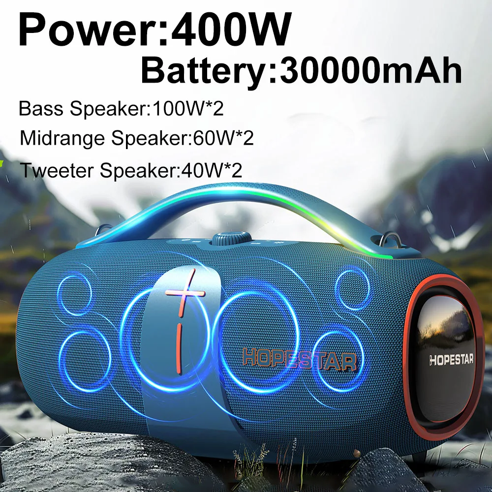 

Original HOPESTAR A85 New Products Baffle Bluetooth Avec Micro Sans Fil Outdoor Big Power Karaoke Speaker With Mic And Bluetooth